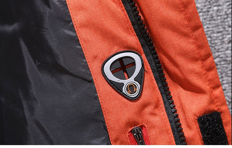 Men's Puffer Jacket with Removable Hood and Functional Pockets | L&S - 9 - London-stylehouse.com