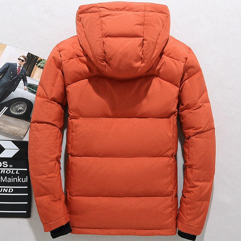 Men's Puffer Jacket with Removable Hood and Functional Pockets | L&S - 11 - London-stylehouse.com