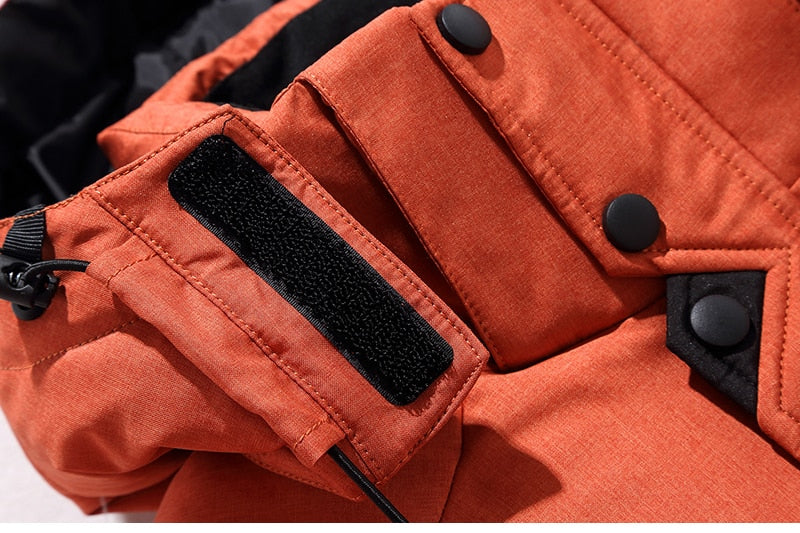 Men's Puffer Jacket with Removable Hood and Functional Pockets | L&S - 12 - London-stylehouse.com