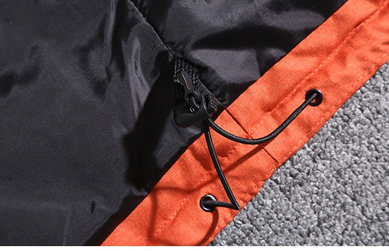 Men's Puffer Jacket with Removable Hood and Functional Pockets | L&S - 13 - London-stylehouse.com