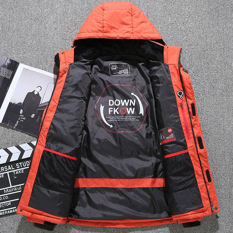 Men's Puffer Jacket with Removable Hood and Functional Pockets | L&S - 22 - London-stylehouse.com
