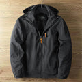 Men's Outdoor Jacket with Customisable Hood | L&S - 9 - London-stylehouse.com