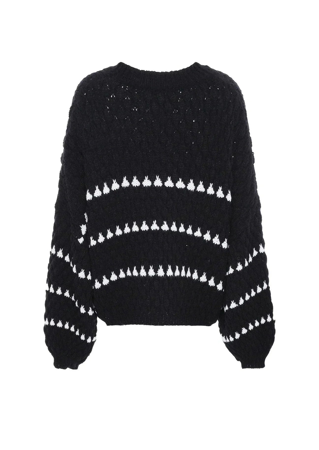 Pullover Women's Cropped Fit with Balloon Sleeves | L&S - 10 - London-stylehouse.com