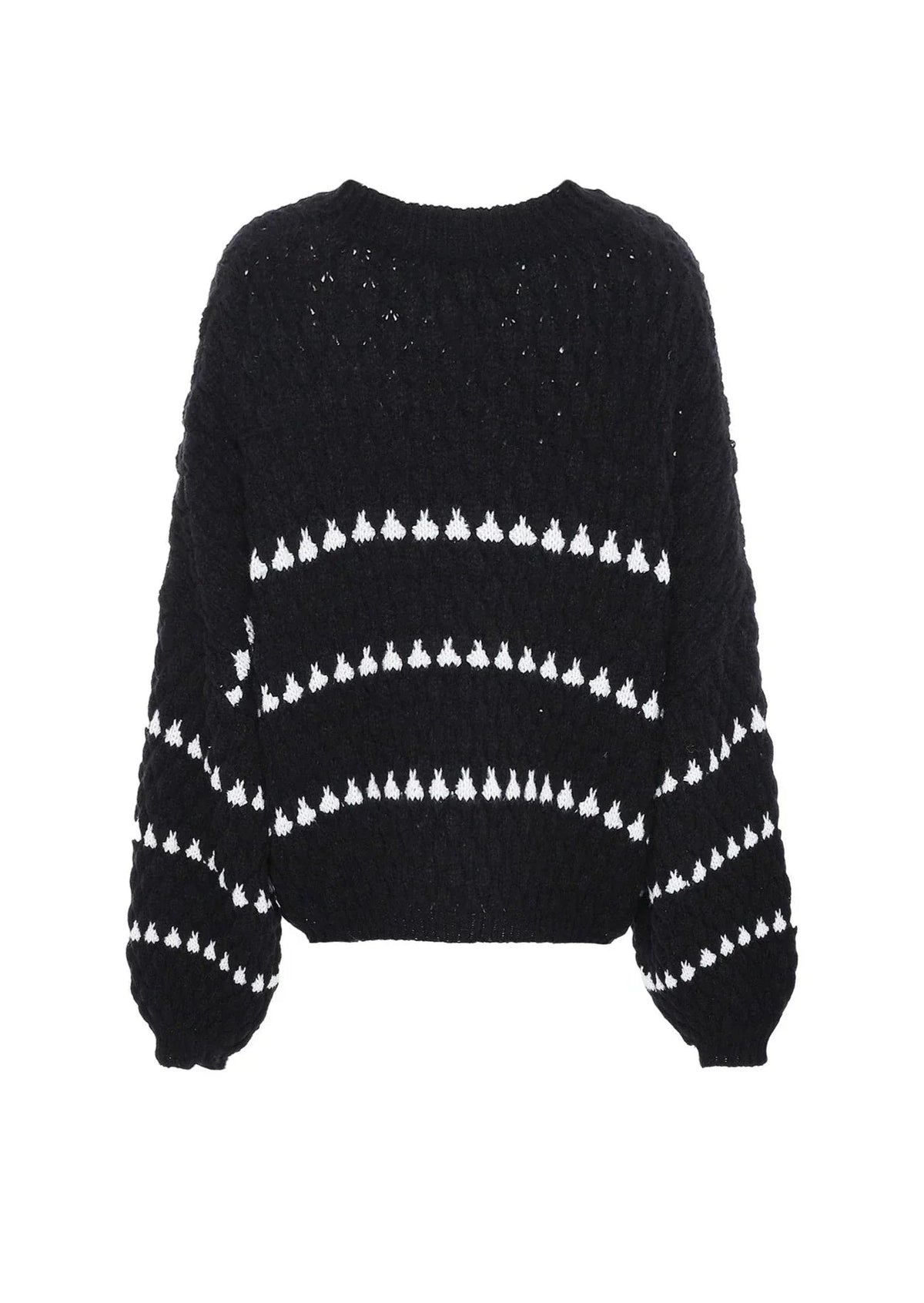 Pullover Women's Cropped Fit with Balloon Sleeves | L&S - 10 - London-stylehouse.com