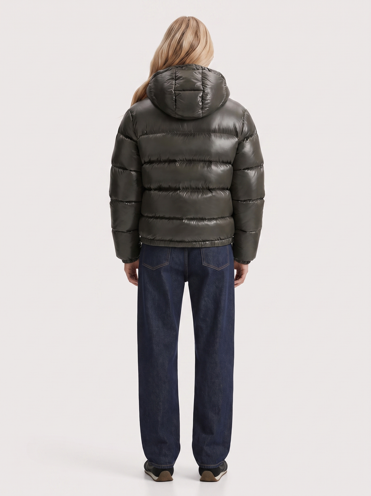 Jacket Women's Cropped Puffer with Hood + Warm Padded Design | L&S - 5 - London-stylehouse.com