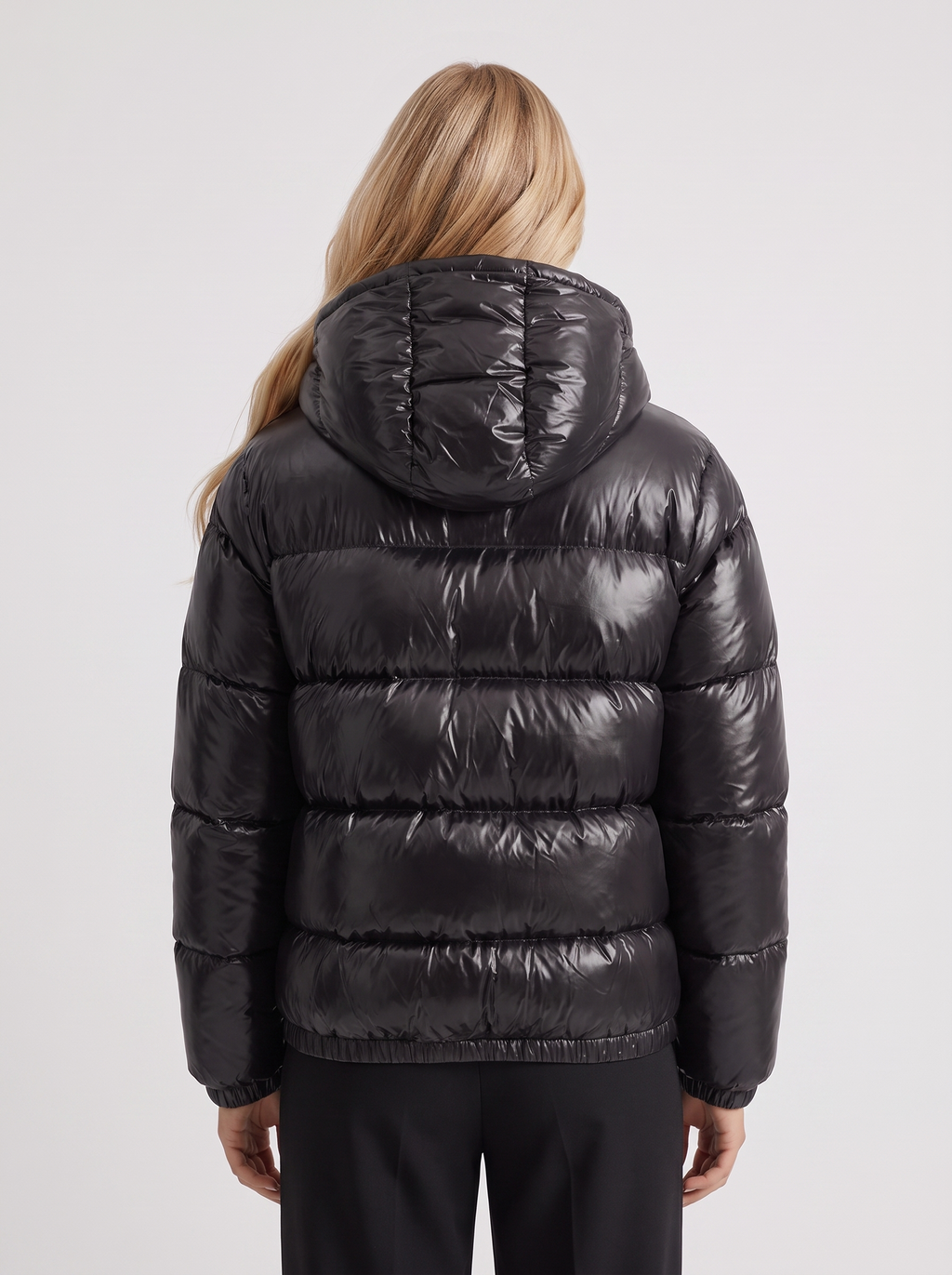 Jacket Women's Cropped Puffer with Hood + Warm Padded Design | L&S - 11 - London-stylehouse.com