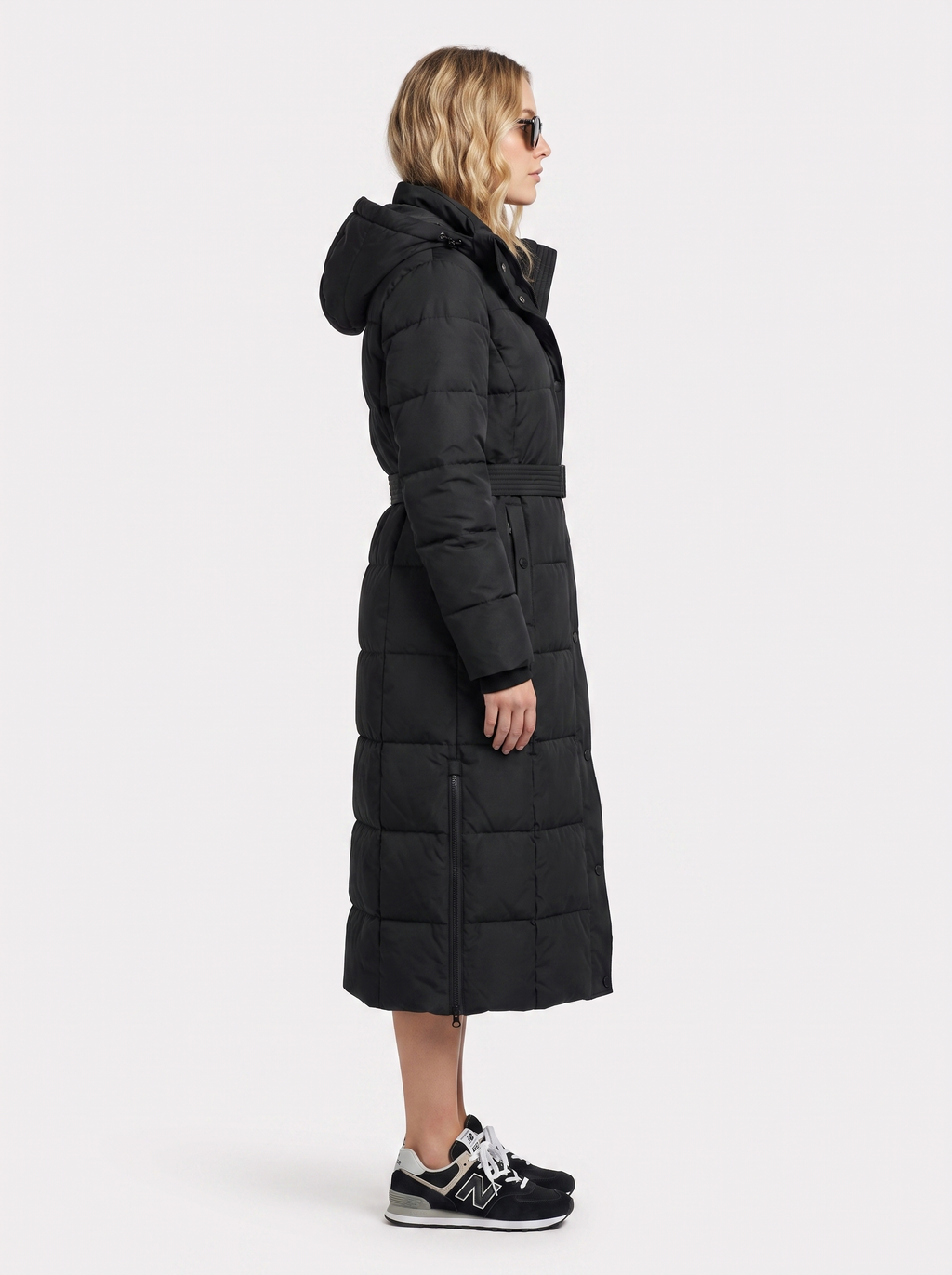 Longline Women's Puffer Coat with Hood + Warmth and Style | L&S - 4 - London-stylehouse.com