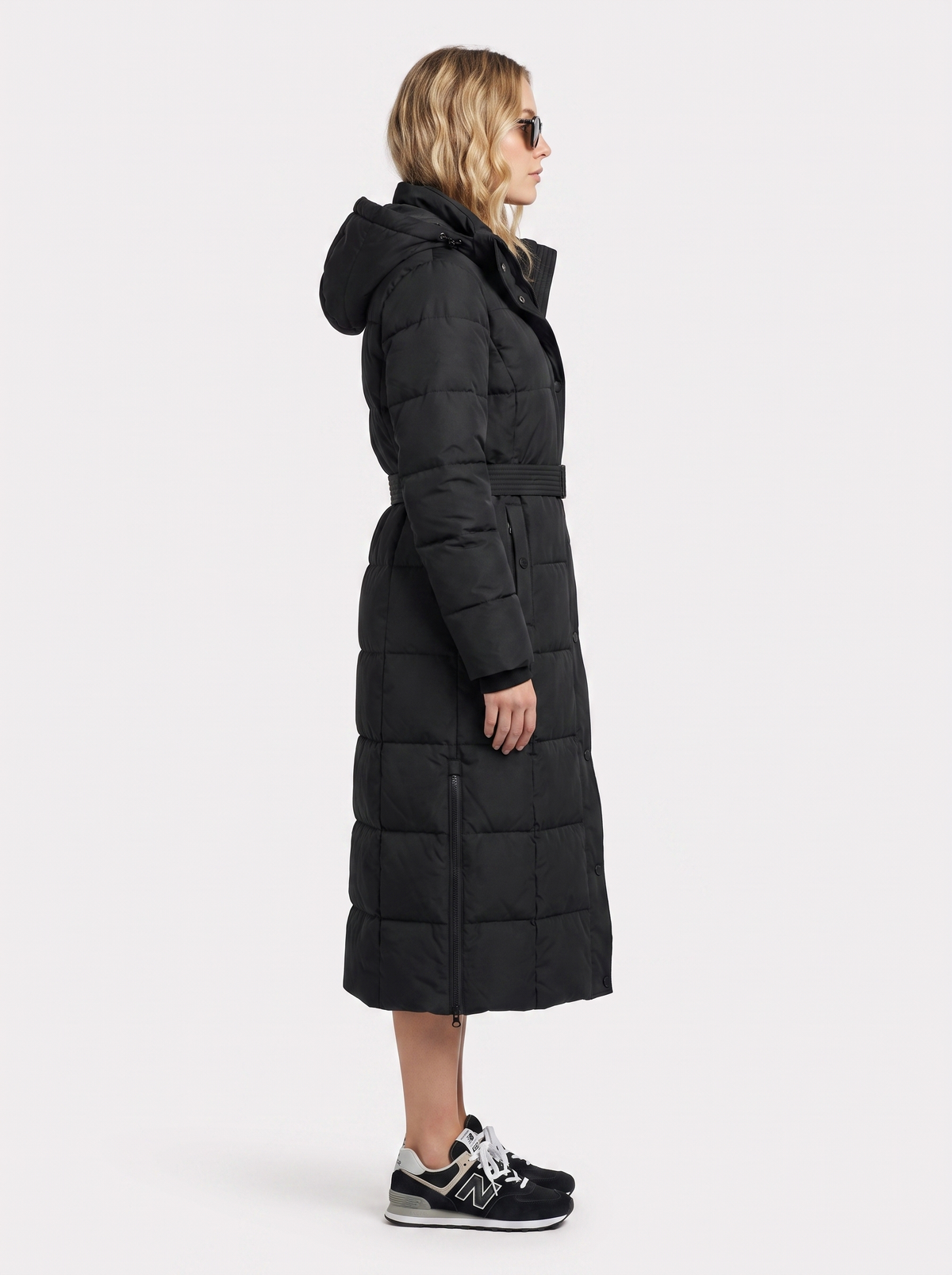 Longline Women's Puffer Coat with Hood + Warmth and Style | L&S - 4 - London-stylehouse.com