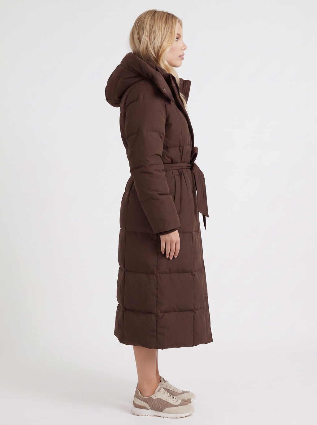 Longline Women's Puffer Coat with Hood + Warmth and Style | L&S - 10 - London-stylehouse.com