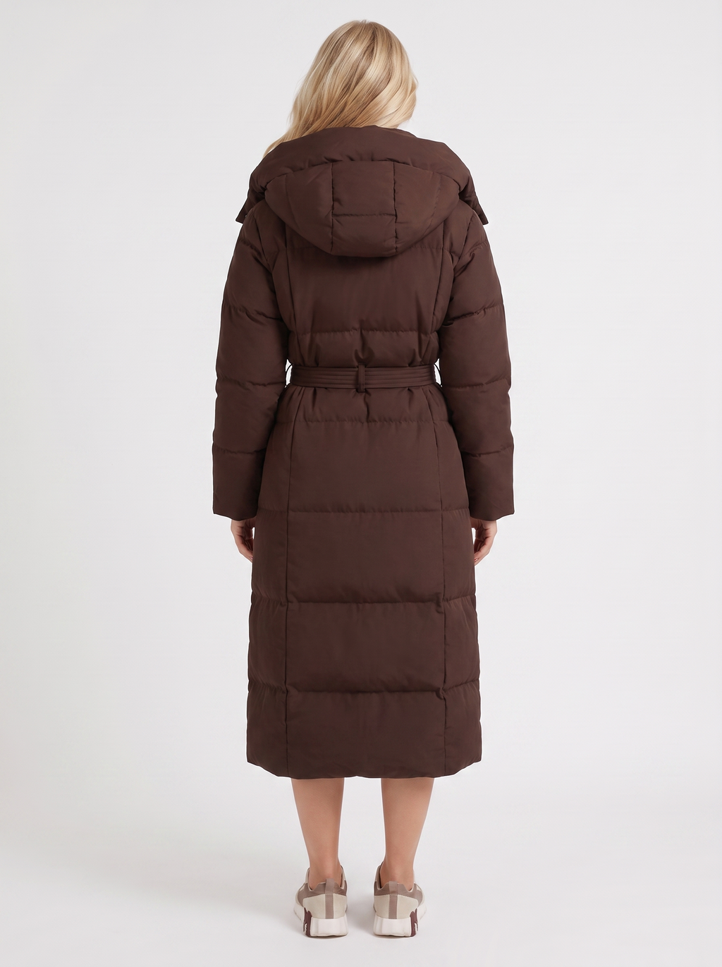 Longline Women's Puffer Coat with Hood + Warmth and Style | L&S - 11 - London-stylehouse.com