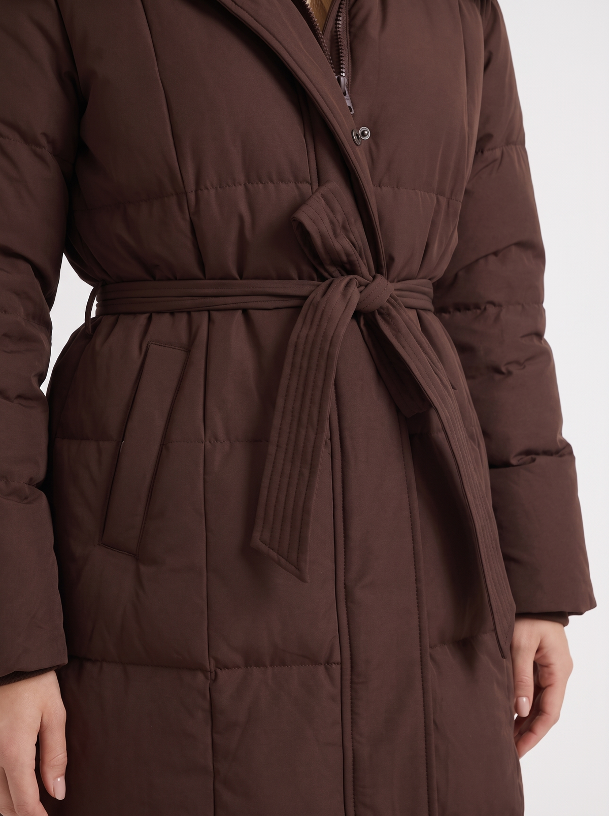 Longline Women's Puffer Coat with Hood + Warmth and Style | L&S - 12 - London-stylehouse.com