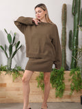 Lounge Set Women's Relaxed Fit with Loose Top & Chic Skirt | L&S - 3 - London-stylehouse.com