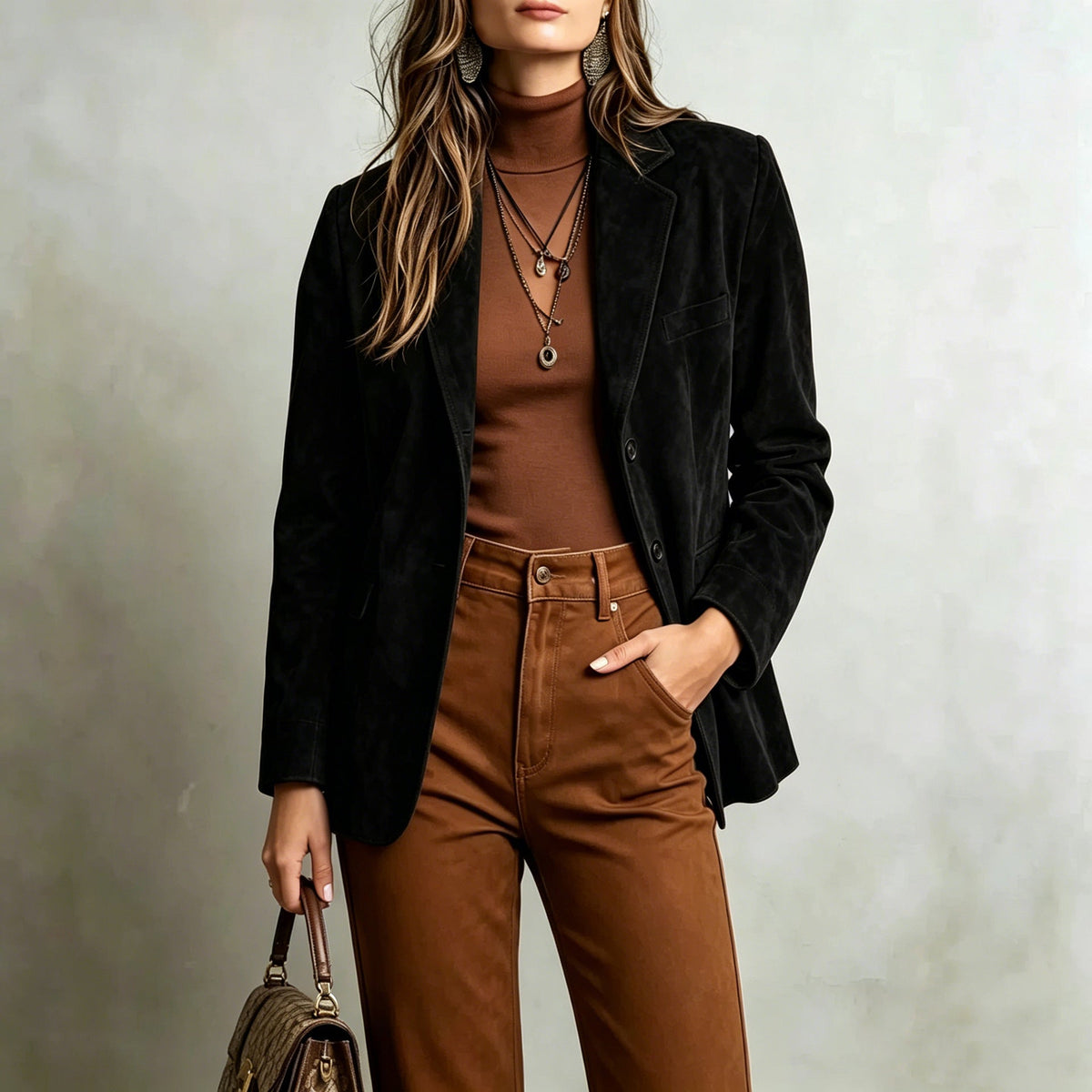 Blazer Women’s Tailored Fit with Elegant Detailing | L&S - 4 - London-stylehouse.com
