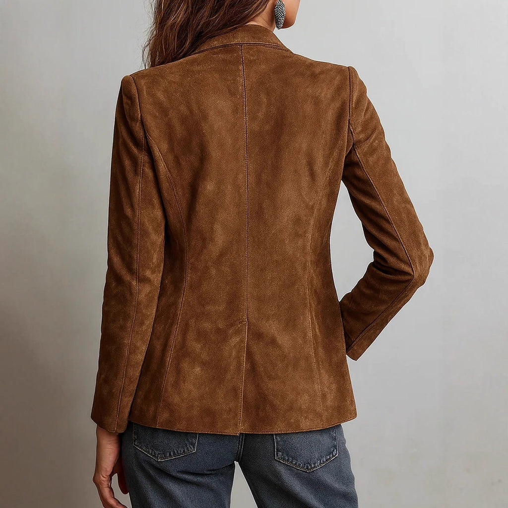 Blazer Women's Tailored Fit with Classic Details | L&S - 3 - London-stylehouse.com