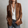 Blazer Women's Tailored Fit with Classic Details | L&S - 5 - London-stylehouse.com