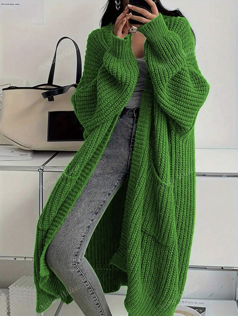 Cardigan Women's Relaxed Fit with Functional Pockets | L&S - 6 - London-stylehouse.com