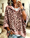 Hoodie Women's Relaxed Fit with Leopard Print and Hood | L&S - 3 - London-stylehouse.com