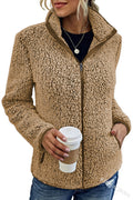 Jacket Women's Relaxed Fit with Full Zip and Stand-Up Collar | L&S - 7 - London-stylehouse.com