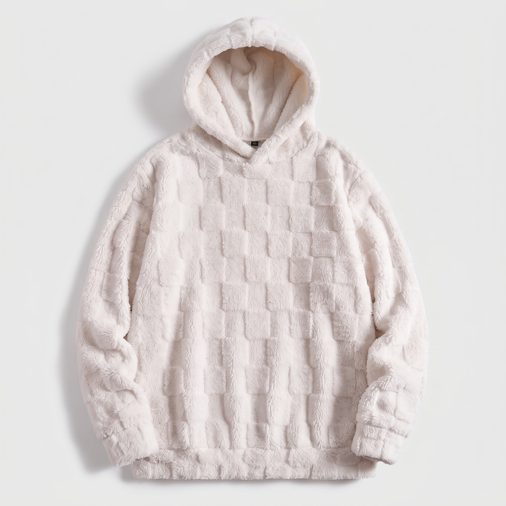 Hoodie Women's Relaxed Fit with Textured Design | L&S - 2 - London-stylehouse.com