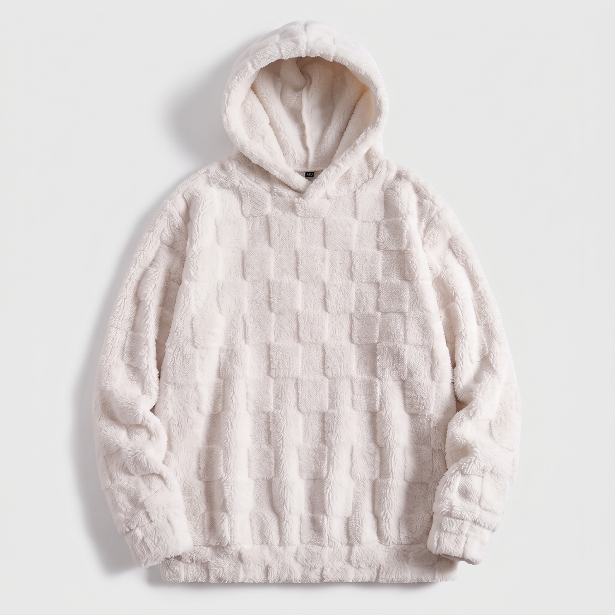 Hoodie Women's Relaxed Fit with Textured Design | L&S - 2 - London-stylehouse.com
