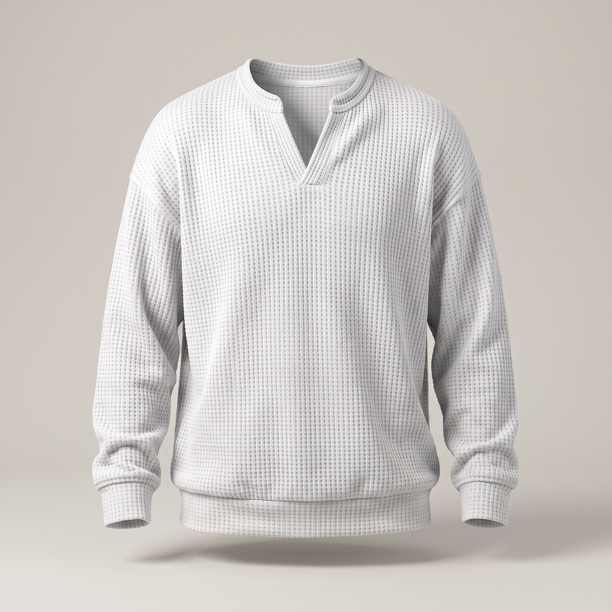Pullover Men's Relaxed Fit with Textured Finish | L&S - 8 - London-stylehouse.com