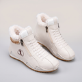Women's Zip-Up Ankle Boots with Fluffy Lining | L&S - 4 - London-stylehouse.com