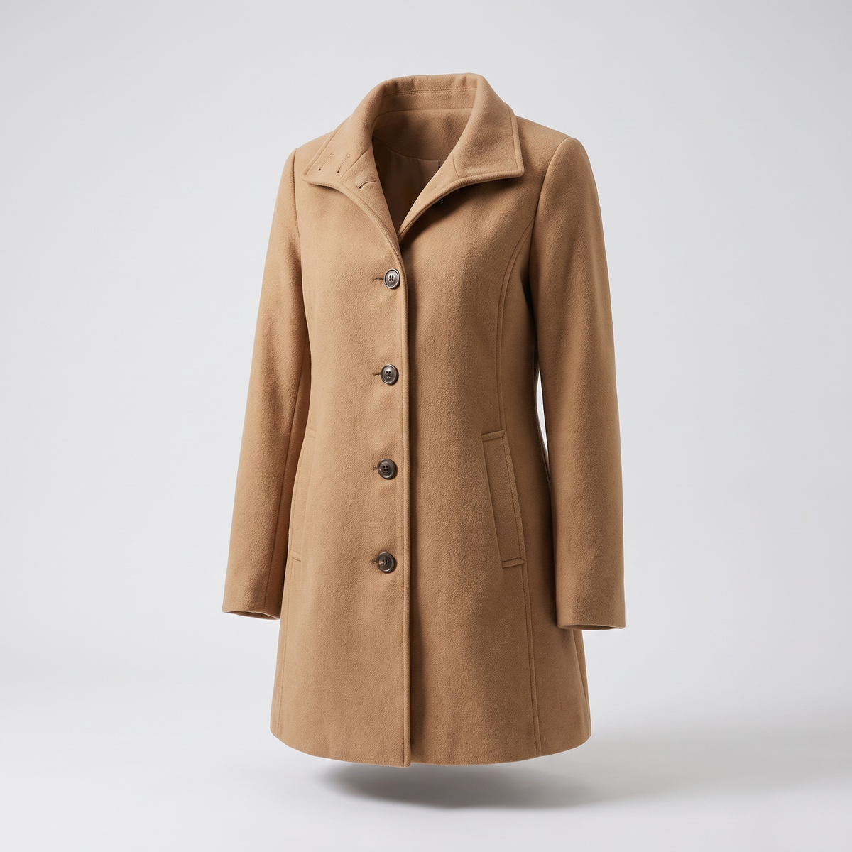 Women's Stylish Coat with Classic Cut + Functional Pockets | L&S - 3 - London-stylehouse.com