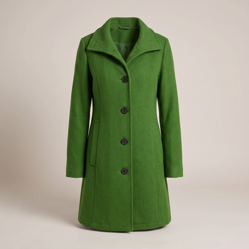 Women's Stylish Coat with Classic Cut + Functional Pockets | L&S - 6 - London-stylehouse.com