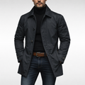 Men's Classic Fit Coat with Timeless Design | L&S - 4 - London-stylehouse.com