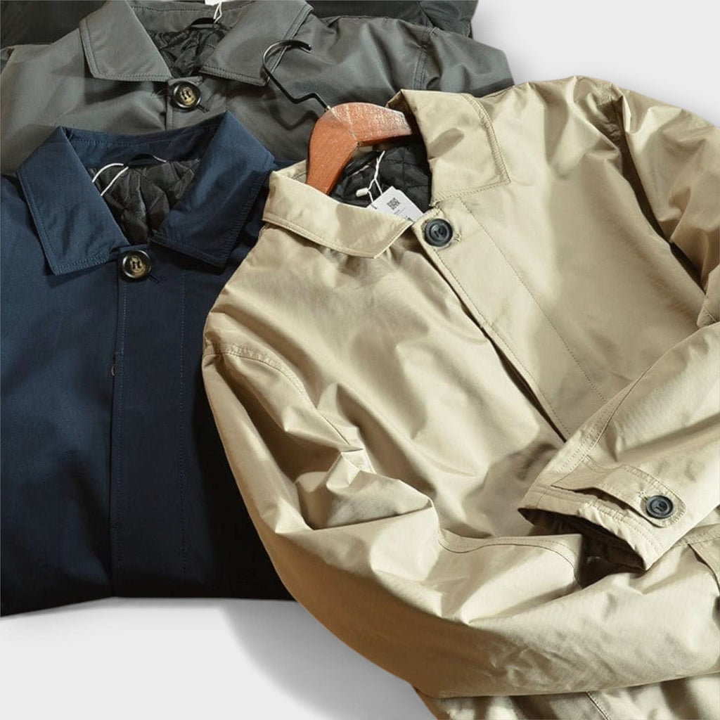 Men's Classic Fit Coat with Timeless Design | L&S - 9 - London-stylehouse.com