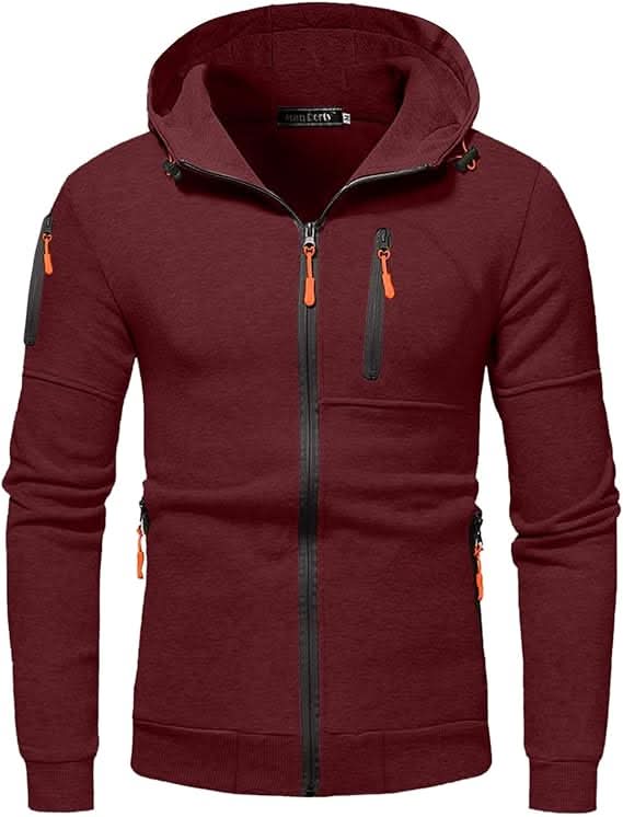 Hoodie Men’s Relaxed Fit with Zip Pockets | L&S - 9 - London-stylehouse.com