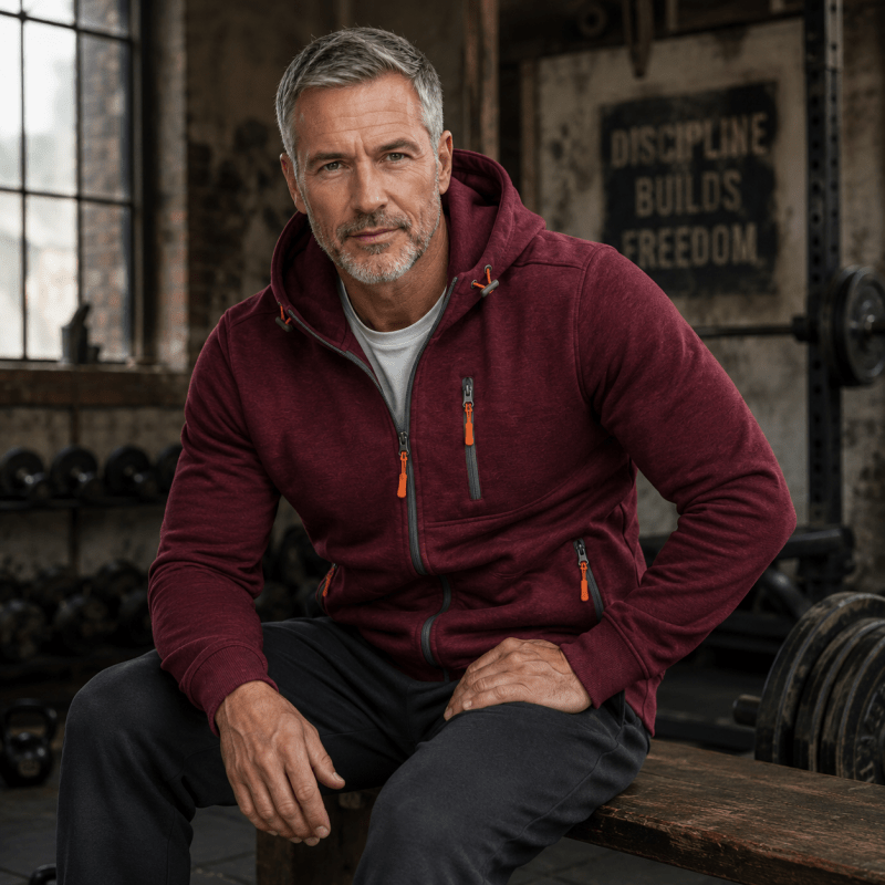 Hoodie Men’s Relaxed Fit with Zip Pockets | L&S - 10 - London-stylehouse.com