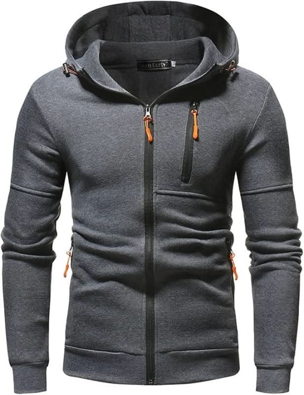 Hoodie Men’s Relaxed Fit with Zip Pockets | L&S - 11 - London-stylehouse.com