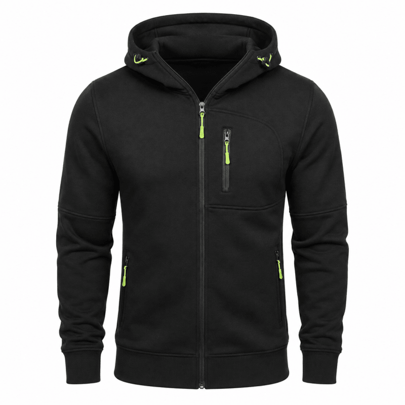 Hoodie Men’s Relaxed Fit with Zip Pockets | L&S - 13 - London-stylehouse.com