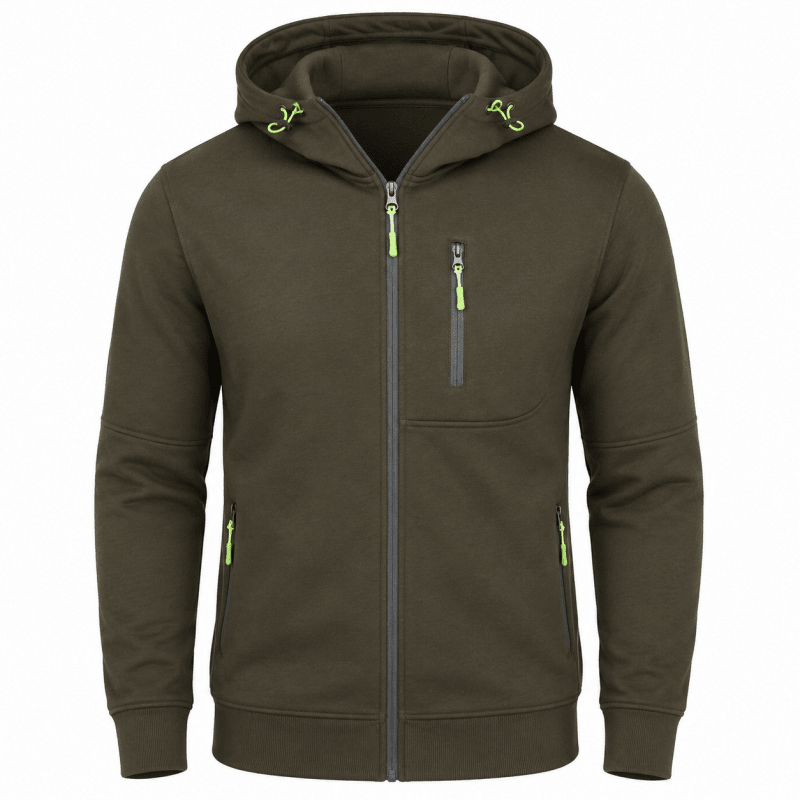 Hoodie Men’s Relaxed Fit with Zip Pockets | L&S - 14 - London-stylehouse.com