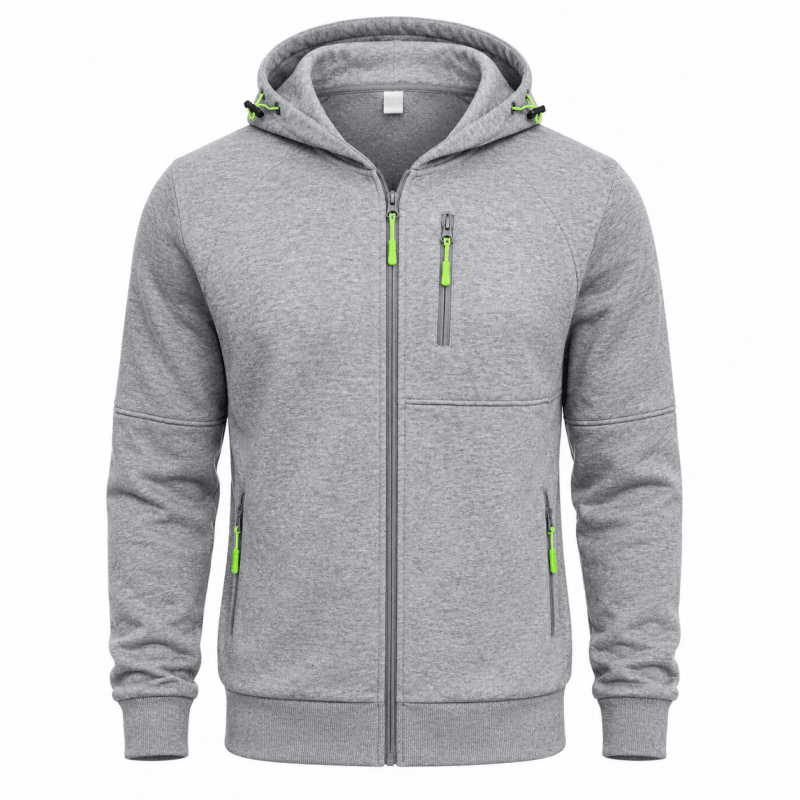 Hoodie Men’s Relaxed Fit with Zip Pockets | L&S - 17 - London-stylehouse.com