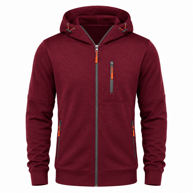 Hoodie Men’s Relaxed Fit with Zip Pockets | L&S - 18 - London-stylehouse.com