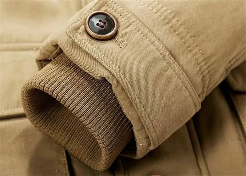 Men's Hooded Jacket with Functional Pockets and Relaxed Fit | L&S - 11 - London-stylehouse.com