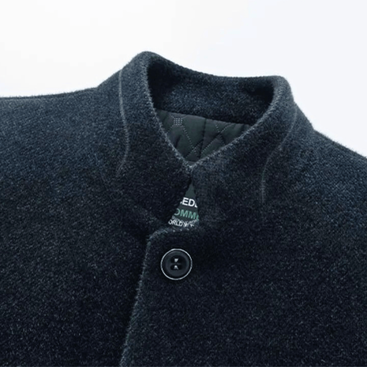 Men's Tailored Jacket with Stand Collar and Quilted Lining | L&S - 6 - London-stylehouse.com