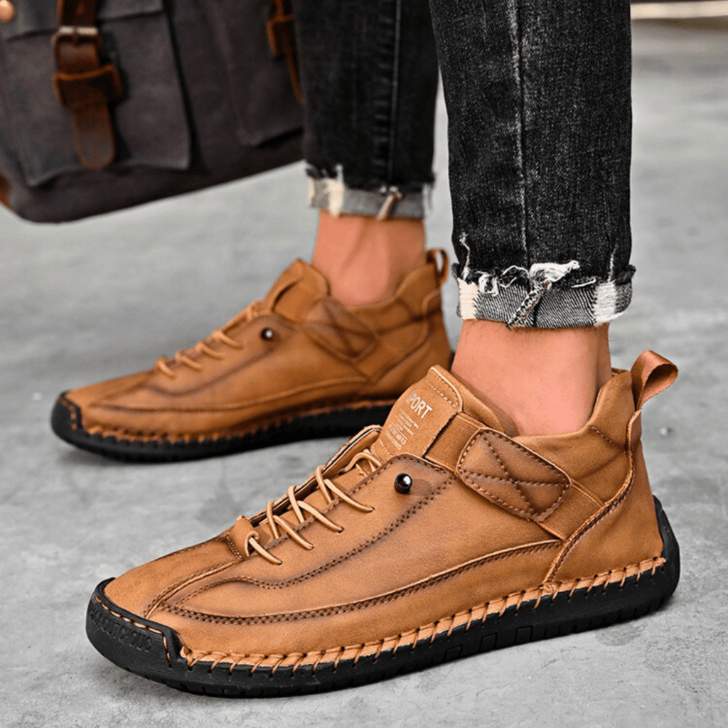 Sport Shoes Men's Casual Lace-Up Design with Velcro | L&S - 16 - London-stylehouse.com