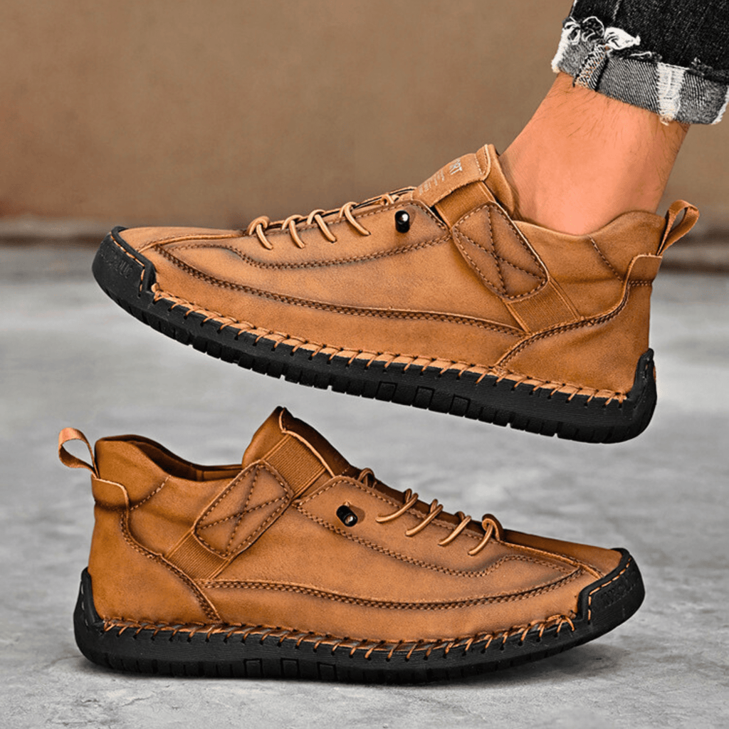 Sport Shoes Men's Casual Lace-Up Design with Velcro | L&S - 17 - London-stylehouse.com