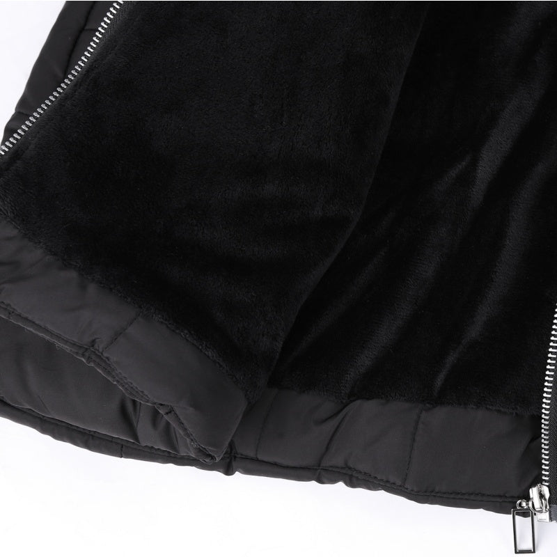 Coat Women's Hooded Mid-Length Design with Zip Pockets | L&S - 4 - London-stylehouse.com