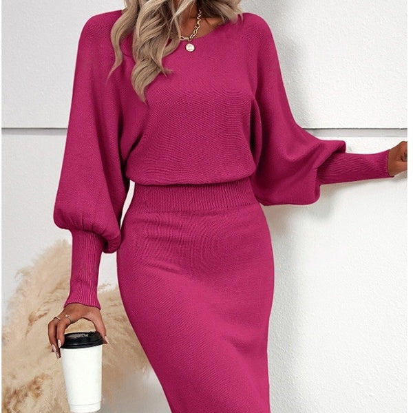 Dress Women's Bodycon Style with Puff Sleeves | L&S - 5 - London-stylehouse.com
