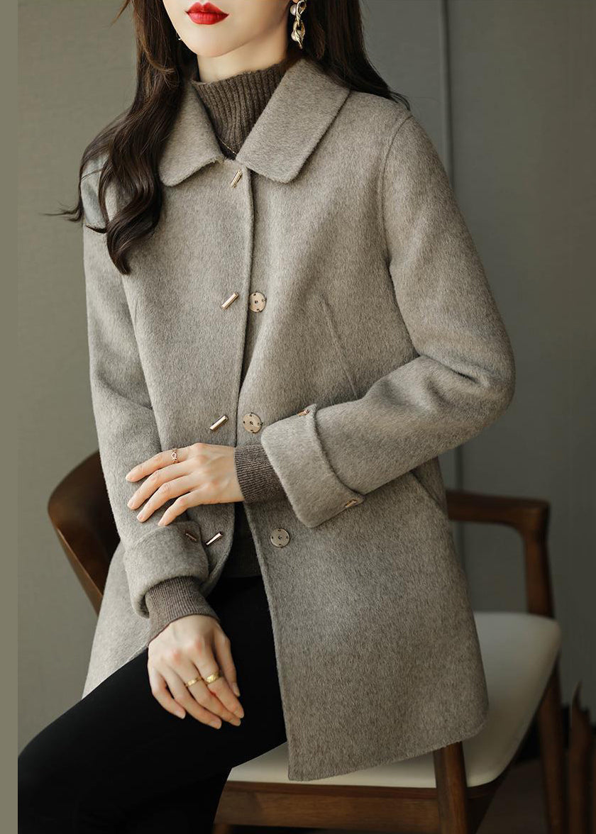 Coat Women's Tailored Look with Elegant Button Details | L&S - 2 - London-stylehouse.com