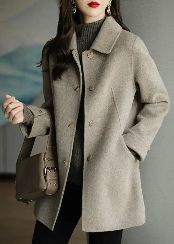 Coat Women's Tailored Look with Elegant Button Details | L&S - 3 - London-stylehouse.com