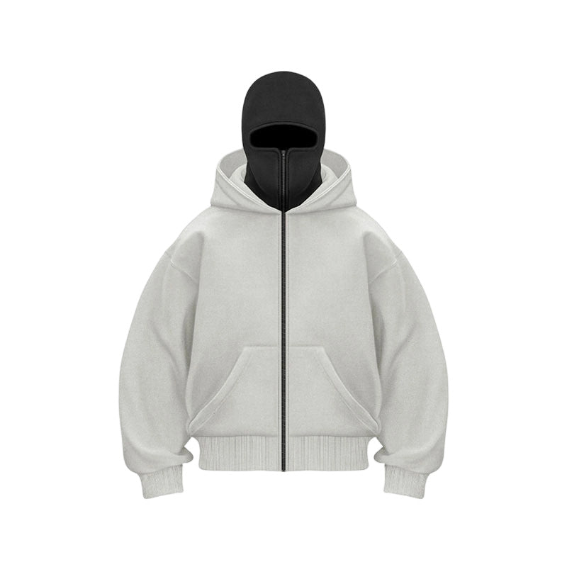 Men's Zip-Up Hoodie with Spacious Pocket and Hood | L&S - 11 - London-stylehouse.com