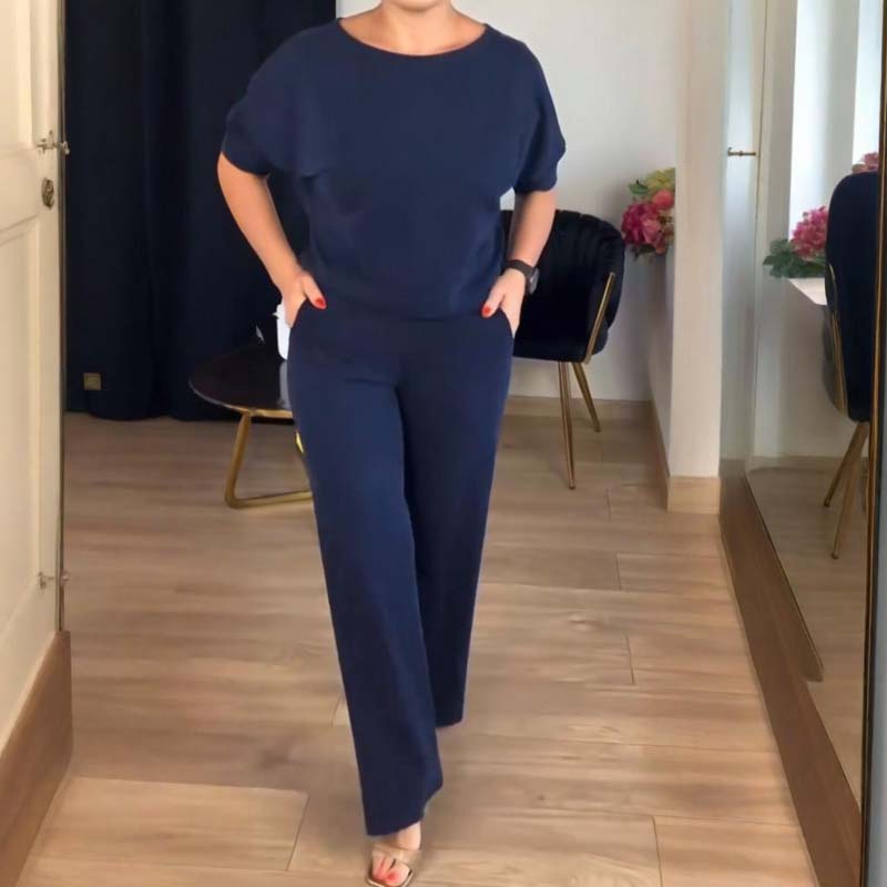 Lounge Set Women's Relaxed Fit with Cardigan | L&S - 4 - London-stylehouse.com