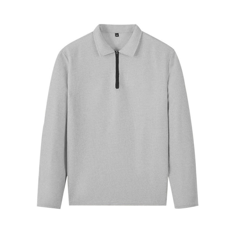 Men's Lounge Set: Quarter-Zip Sweatshirt & Relaxed Trousers | L&S - 7 - London-stylehouse.com
