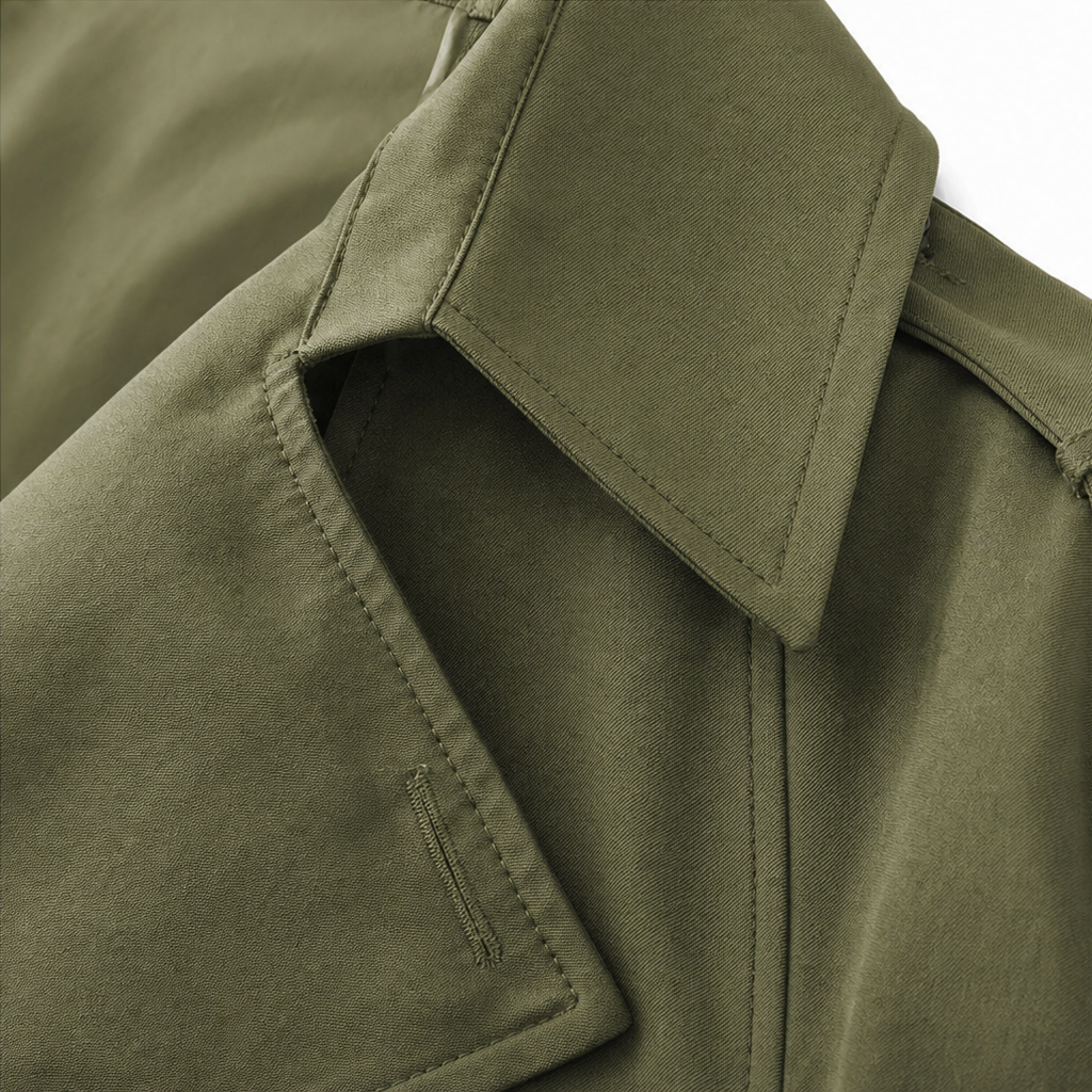 Trench Coat Women's Double-Breasted with Belted Waist | L&S - 11 - London-stylehouse.com