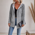 Hoodie for Women's Longer Cut with Structured Detail | L&S - 11 - London-stylehouse.com